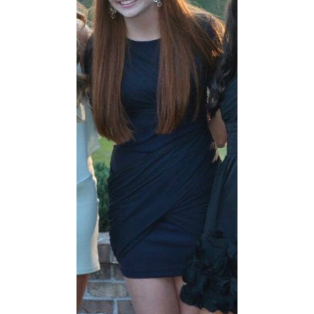 Alice + Olivia navy mini dress